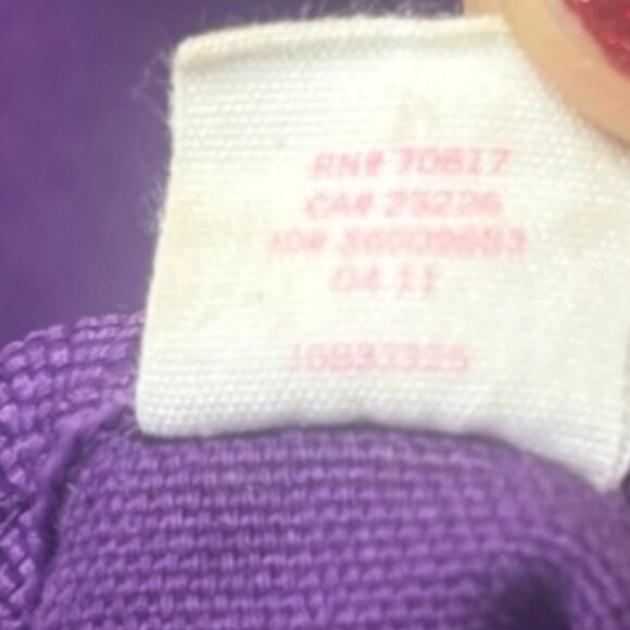 Y2K Victorias Secret Love PINK Dog Shoulder Tote Bag Cotton Canvas 1986 Y2K - Picture 11 of 11